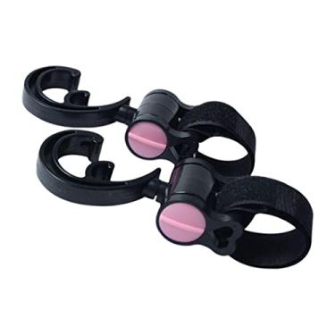 Imagem de DYNWAVE 2 Peças Gancho para Carrinho de Bebê muchas funciones 360 Rotação de Fraldas Cabide para Mamãe, Cor de rosa