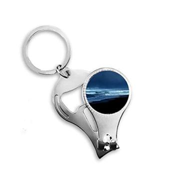 Imagem de Ocean Sky Water Beach Science Nature Picture Nail Nipper Ring Chaveiro Abridor de Garrafas Cortador