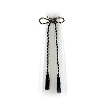 Imagem de porta-cortinas borlas de cortina coloridas de poliéster pequenas gravatas 15 cores gravatas de cortina acessórios, preto, 4 unid.