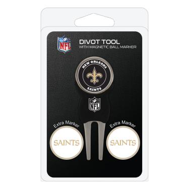 Imagem de Team Golf NFL New Orleans Saints Signature Divot Tool e 2 marcadores extras, cor multitime, tamanho único (31845)