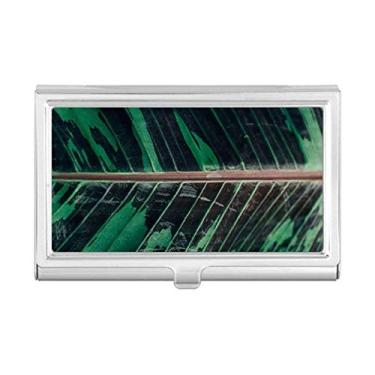 Imagem de Simpol Porta-cartões de visita com foto de plantas, folhas de banana, porta-cartões