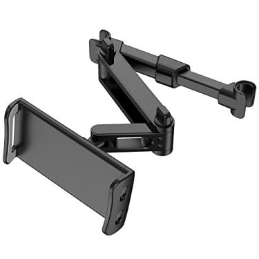 Imagem de Uniwit Suporte de encosto de cabeça para carro, suporte para tablet e telefone com rotação de 360°, ajustável, compatível com todos os tablets de 4 a 11 polegadas, celulares, iPhone, iPad Air Mini