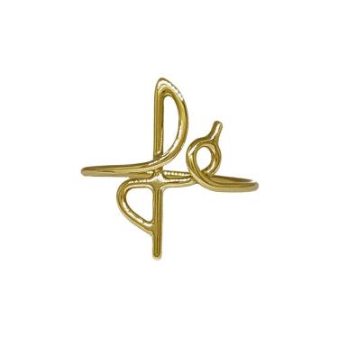 Imagem de Anel Em Ouro 10k 416 Fé Aro Fio Redondo