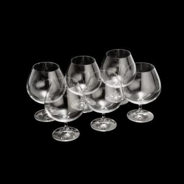 Imagem de Jogo de 6 Tacas para Conhaque Gastro em Cristal 690 ML Transparente - 