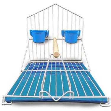 Imagem de Gaiola Poleiro Pássaro Periquito Papagaio Calopsita Ringneck - DDN AGR