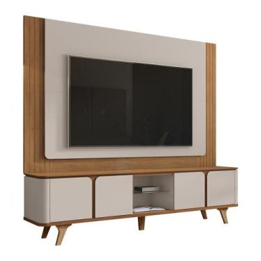 Imagem de Conjunto Sala Rack e Painel Roma Para TV até 60 Polegadas - Loja DoceL