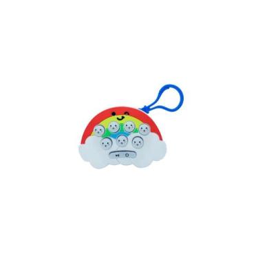 Imagem de Pop It Arco Iris Eletrônico 2 em 1 Jogo Divertido e Chaveiro - Royal T