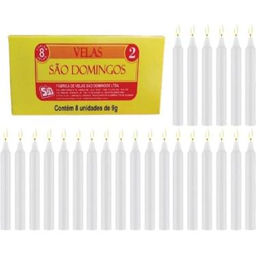 Imagem de Kit 150 100 50 20 10 Velas Brancas Palito Nº 2 (12 cm x 1,1 cm) São Do