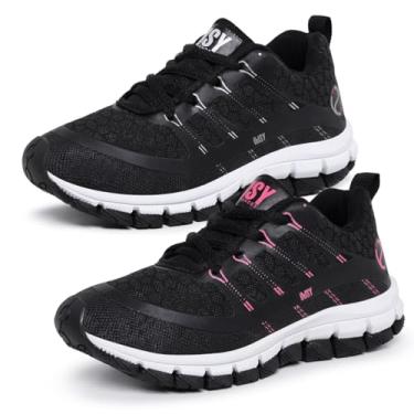 Imagem de Kit 2 Tênis Casual Infantil Menina Esporte Feminino Escola Macio (Preto+Preto/Rosa, BR, Criança de 4 a 8 anos, Numérico, 30)