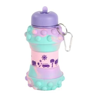 Imagem de rockible Silicone Dobrável Bottle Water Jug Multifuncional com garrafa de bebida ao ar livre de mordomo para montanhismo de corrida