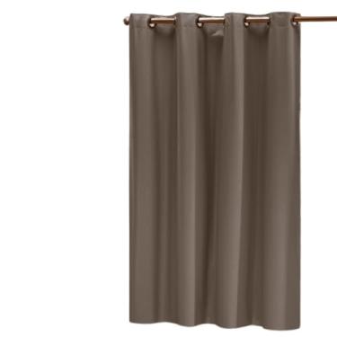 Imagem de Cortina Blackout PVC (Plástico) com UMA FOLHA Corta Luz 100% 1,40M x 1,30M de Parede com Ilhós (AVELÃ)