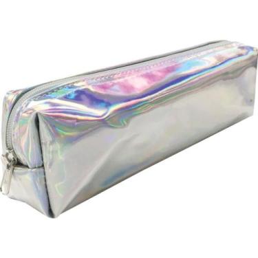 Imagem de Estojo Tecido Holográfico Retangular Cores Sortidas - KIT