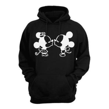 Imagem de Blusa Moletom Canguru Minnie E Mickey Beijo Abrigo Top - Use Nerd, M