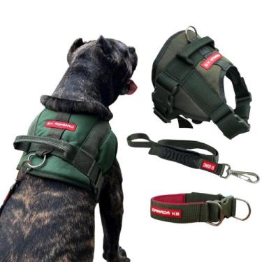 Imagem de Combo Peitoral SWAT + Guia curta + Coleira - Tamanho GG - Canadá K9 - 
