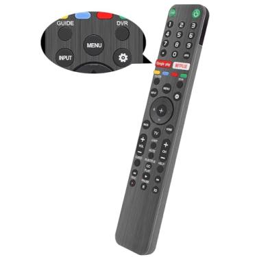 Imagem de Gvirtue Controle remoto universal RMF-TX500U para controle remoto Sony Smart TV, para todos os Sony Bravia LED OLED LCD 4K UHD HDTV HDR Android TV, com Google Play, botão Netflix (sem comando de voz)