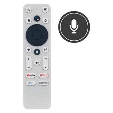 Imagem de Controle remoto de voz de substituição 100024646 adequado para ONN Android TV 2K FHD Streaming Stick 100024646 com controle remoto ativado por voz