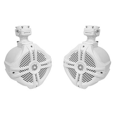 Imagem de Par de alto-falantes Rockville RWB70W Branco 6,5" 250W Marine Wakeboard 360° Torre giratória