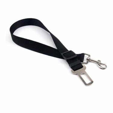 Imagem de Cinto De Segurança Cao Pet Cachorro Guia Coleira Animal De Estimaçao Passeio Viagem Carro Veiculo