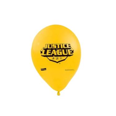 Imagem de Balão Azul E Amarelo Liga Da Justiça - 9 Polegadas - 25 Un