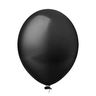 Imagem de Balão Látex Preto - 8 Polegadas - 50 Unidades
