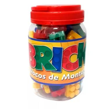 Imagem de Brinquedo Blocos De Montar Bricks Pote - 56 Itens