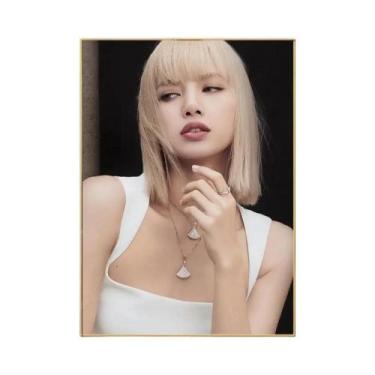 Imagem de Lisa Blackpink Kpop Adesivo De Parede Decoração Vintage Para Sala De E