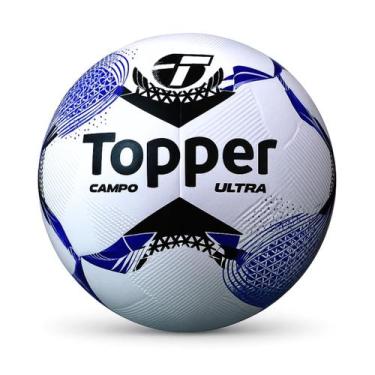 Imagem de Bola de Futebol de Campo Topper Ultra Dupla Colagem Oficial, Preto, Az