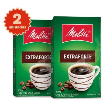 Imagem de Kit 2 Cafés Melitta Extra Forte Vácuo 500g