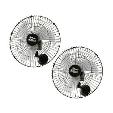 Imagem de Kit 2 Ventiladores Oscilante De Parede 60 Cm Com 40 Fios Dura Gold 220W - Duralínea