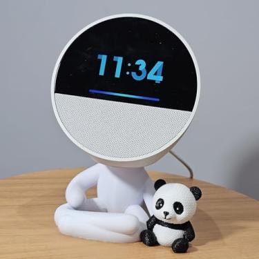 Imagem de Suporte Alexa Echo SPOT. Tema Robert Panda e Outros - Presente, decoração, stand de mesa, música
