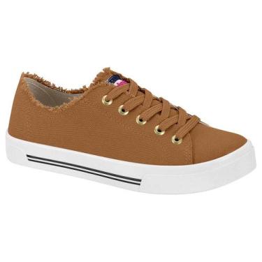Imagem de Tênis Moleca Feminino Desfiado Camel, Camel, Mulher, 37