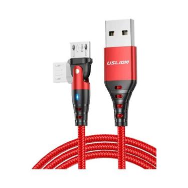 Imagem de Cabo Micro USB De Carregamento Rápido 3A Giratório 180 Para Samsung Xi