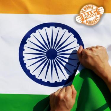 Imagem de Bandeira Anley à prova de rasgos, dupla face, 3 camadas, Índia, 90 x 1