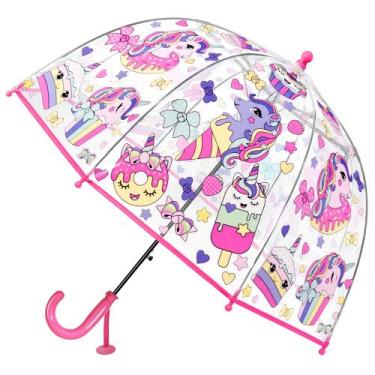 Imagem de Guarda-chuva RONIARE Kids Clear Bubble para chuva, à prova de vento, p