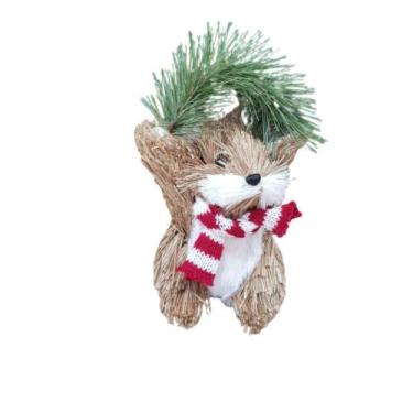 Imagem de Esquilo Palha 16cm - Carmella Presentes