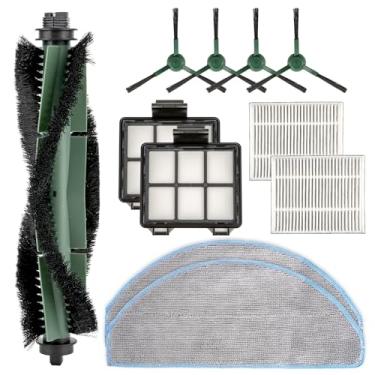 Imagem de (Pacote com 11) peças de reposição compatíveis com iRobot Roomba Combo Essential Robot Vacuum and Mop Y0140 Y0112, kit de acessórios, 1 escova de rolo, 2 esfregões, 2 filtros HEPA, 2 pré-filtros, 4