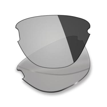 Imagem de Mryok Lentes de substituição UV400 para óculos de sol Oakley Frogskins Lite OO9374, HD Polarized, proteção UV, resistente a impactos e ajuste perfeito - Cinza fotocromático anti luz azul