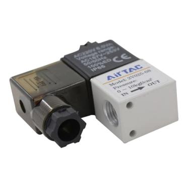 Imagem de NHJLFKSA Válvula de controle solenoide eletromagnética DC 12V 2 posições 2 vias 1/10.2 cm 2V025-08