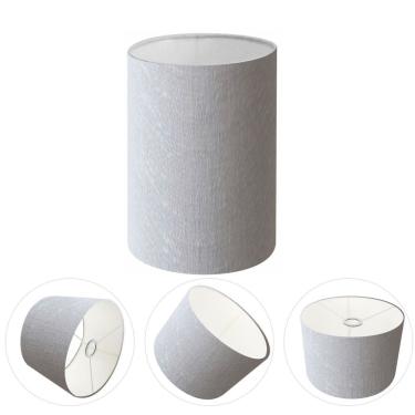 Imagem de Cúpula Abajur Cilíndrica Cp-8004 Ø15x25cm Rustico Cinza