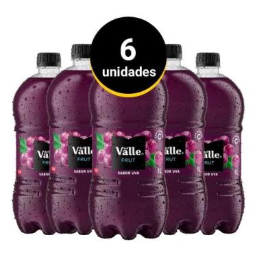 Imagem de Suco Del Valle Frut Sabor Uva Pet 1litro - 6 Unidades - Sem Gluten - c