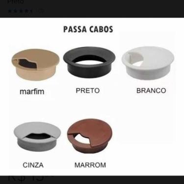 Imagem de 3 Passa Fio Marrom , 1 Marfim E 1 Cinza De 59mm - comercialoliveira