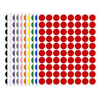 Imagem de Pontos adesivos coloridos de dupla face, 800 peças, adesivos redondos transparentes à prova d'água para artesanato DIY, suprimentos domésticos