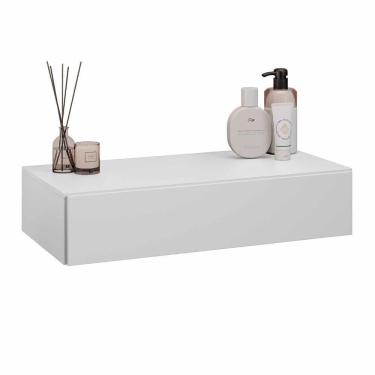 Imagem de Penteadeira Suspensa 60cm 1 Gaveta Carina Z34 Branco - Mpozenato