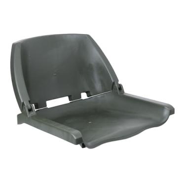 Imagem de Mqetly Assento dobrável para barco, substituição, premium, fácil de instalar, com encosto, leve, prático, acessório para cadeira de barco, Verde