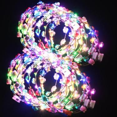 Imagem de Bandanas LED Flower Crowns QSjqllo, 20 unidades para mulheres