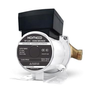 Imagem de Bomba Circuladora Komeco TP120 G1 Pressurizadora 350w Bronze, 220V