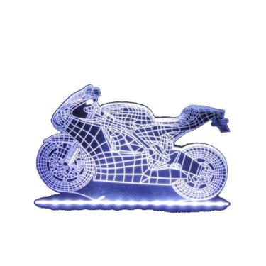 Imagem de Luminaria LED - Moto 3D - Persona Store