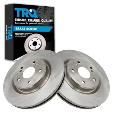 Imagem de TRQ Conjunto de 2 pares de rotor de freio a disco dianteiro LH RH para Acura RDX 2019-2020