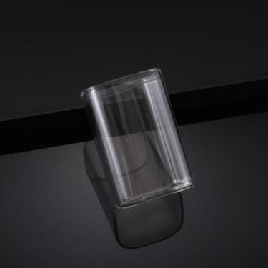 Imagem de Copos quadrados para beber – Copos de vidro quadrados de 240 ml para água de cerveja, chá, café gelado, suco de leite para uso doméstico e no escritório