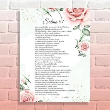 Imagem de Quadro Decorativo Salmo 91 - 03 - Arte Aqui, 15x20cm